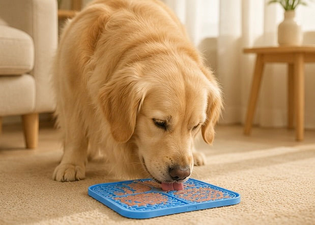 Schleckmatte aus Silikon