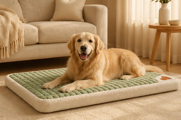 Wolke – Orthopädisches Hundebett in Bouclé