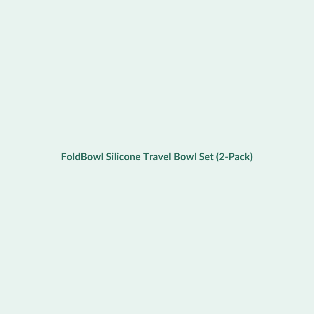 FoldBowl Silicone Travel Bowl Set (2-Pack) (placeholder)
